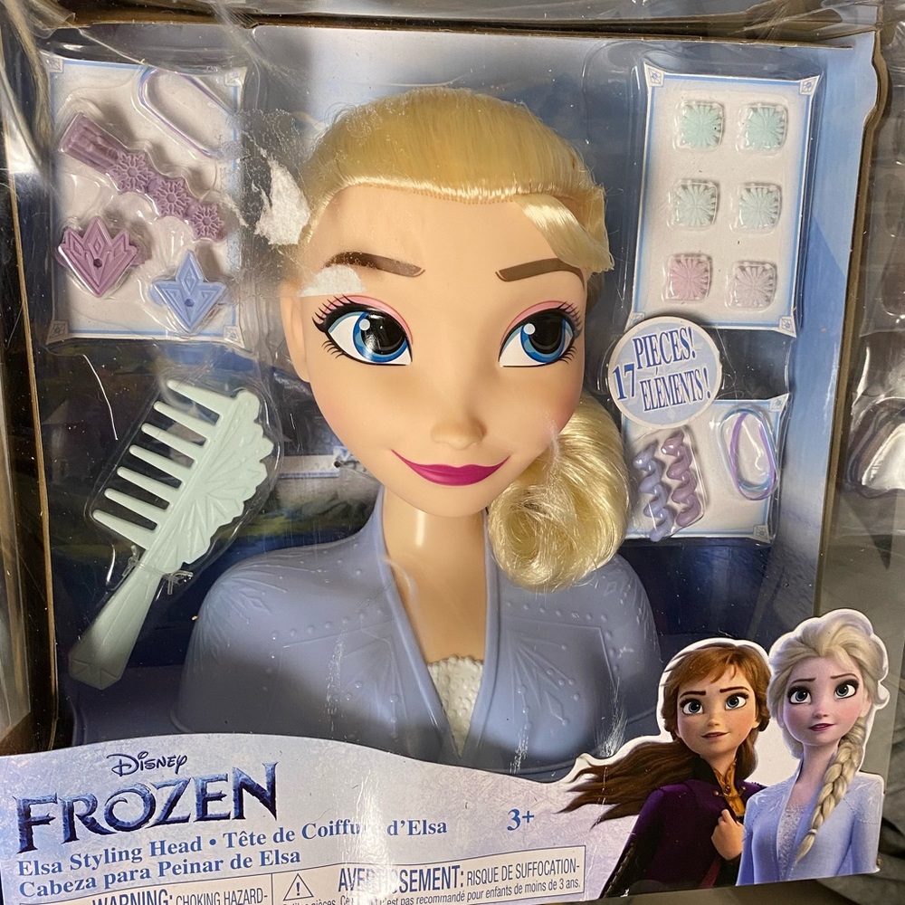 Disney Frozen Elsa Styling Head 17 Accessories Girls 3+ Toy